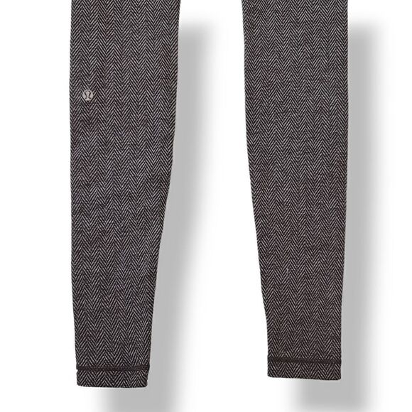 Lululemon Wunder Under Pant Tweed Giant Herringbone Black W5H03S Size 4 - Picture 9 of 12